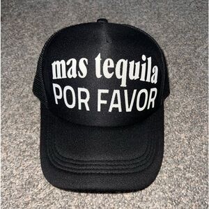 Black Graphic Trucker Hat